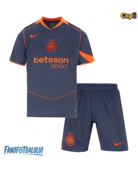 Inter Milan Echipament de Fotbal Replică 2025-26 Copii Treilea (+ Șorturi)